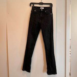 Zara high waist straight leg jeans